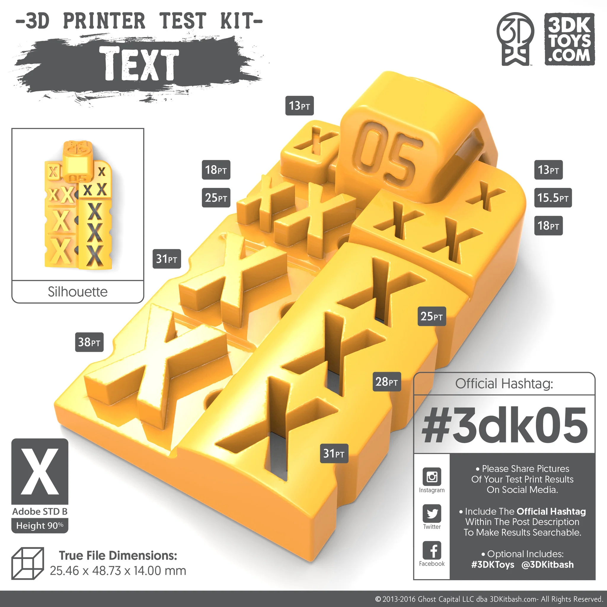 3D Printer Test Kit 2.0 - Image 6
